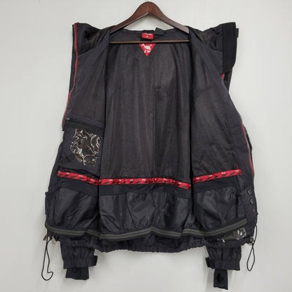 【中古品】【メンズ】 OAKLEY オークリー 赤タグ 90～00’S SNOWBOARD JACKET スノーボード ジャケット アウター 146-260510-ya-03-izu サイズ：L カラー：BLACK 万代Net店
