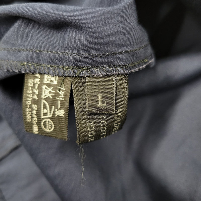 【中古品】【メンズ】 PRADA SPORTS プラダスポーツ HALF ZIP S/S SHIRT ハーフジップ ショートスリーブ シャツ イタリア製 141-260509-as-20-izu サイズ：L カラー：ネイビー 万代Net店