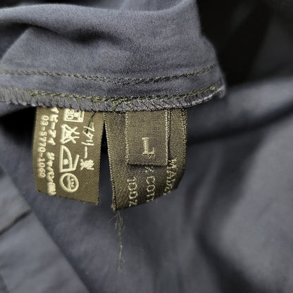 【中古品】【メンズ】 PRADA SPORTS プラダスポーツ HALF ZIP S/S SHIRT ハーフジップ ショートスリーブ シャツ イタリア製 141-260509-as-20-izu サイズ：L カラー：ネイビー 万代Net店