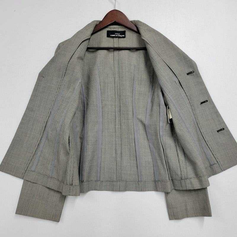 【中古品】【レディース】 tricot COMME des GARCONS トリココムデギャルソン WOOL TAILORED JACKET ウール テーラードジャケット 168-260509-as-15-izu カラー：グレー 万代Net店