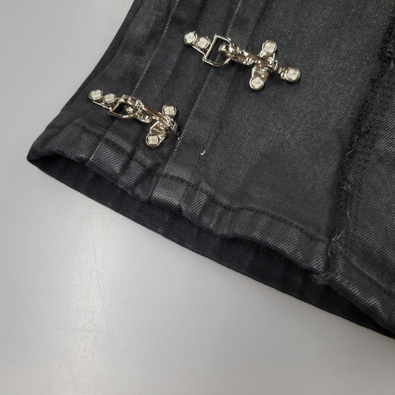 【中古品】【メンズ】 GUAPI グアピ AVIATION CLASP DENIM アビエーション クラスプ デニム ズボン ボトムス 153-260510-ya-05-izu サイズ：32 カラー：BLACK 万代Net店