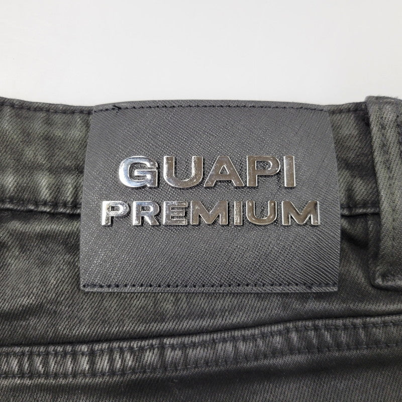 【中古品】【メンズ】 GUAPI グアピ AVIATION CLASP DENIM アビエーション クラスプ デニム ズボン ボトムス 153-260510-ya-05-izu サイズ：32 カラー：BLACK 万代Net店