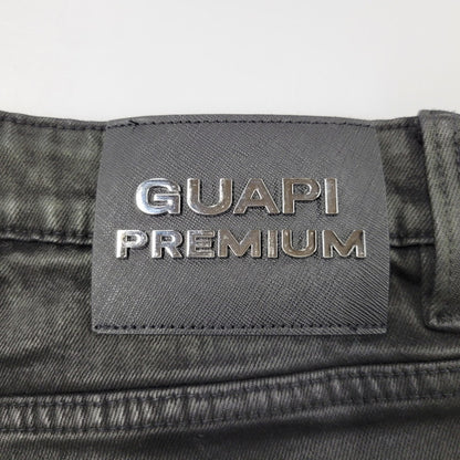 【中古品】【メンズ】 GUAPI グアピ AVIATION CLASP DENIM アビエーション クラスプ デニム ズボン ボトムス 153-260510-ya-05-izu サイズ：32 カラー：BLACK 万代Net店