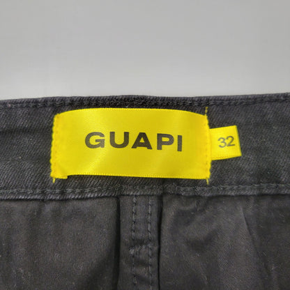 【中古品】【メンズ】 GUAPI グアピ AVIATION CLASP DENIM アビエーション クラスプ デニム ズボン ボトムス 153-260510-ya-05-izu サイズ：32 カラー：BLACK 万代Net店