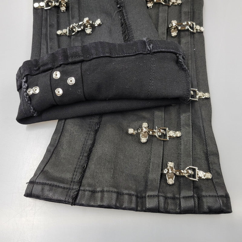 【中古品】【メンズ】 GUAPI グアピ AVIATION CLASP DENIM アビエーション クラスプ デニム ズボン ボトムス 153-260510-ya-05-izu サイズ：32 カラー：BLACK 万代Net店