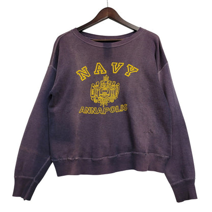 【現状渡し品】【メンズ】 VINTAGE 推定60’S NAVY ANNAPOLIS SWEAT SHIRT ネイビー アナポリス スウェット シャツ トップス 長袖 146-260511-cs-12-izu サイズ：不明 万代Net店