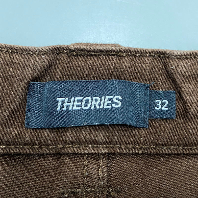 【中古品】【メンズ】 THEORIES セオリーズ PLAZA DENIM PANT プラザ デニム パンツ ボトムス ズボン 153-260522-cs-08-izu サイズ：32 カラー：ブラウン 万代Net店