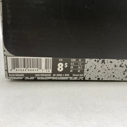【中古品】【メンズ】 AIR JORDAN 6 RETRO 384664-060 エア ジョーダン 6 レトロ スニーカー シューズ 靴 160-260511-as-26-izu サイズ：26.5cm カラー：BLACK/INFRARED 万代Net店