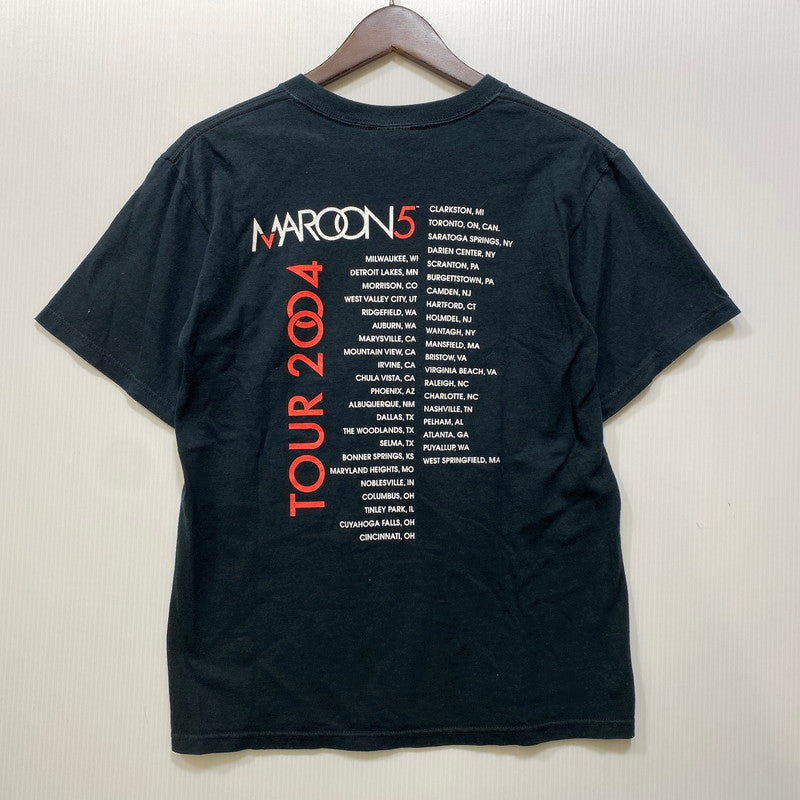 【中古品】【メンズ】 ANVIL アンビル MAROON5 2004 TOUR TEE 半袖 Tシャツ ホンジュラス製 146-260801-as-32-izu サイズ：S カラー：ブラック 万代Net店