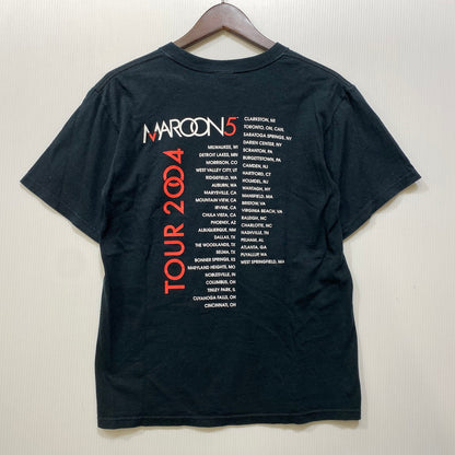 【中古品】【メンズ】 ANVIL アンビル MAROON5 2004 TOUR TEE 半袖 Tシャツ ホンジュラス製 146-260801-as-32-izu サイズ：S カラー：ブラック 万代Net店