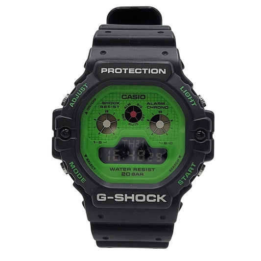 【中古品】【メンズ/レディース】 G-SHOCK ジーショック DIGITAL QUARTZ DW-5900RS デジタルクォーツ 腕時計 196-260522-as-13-izu カラー：ブラック×グリーン 万代Net店