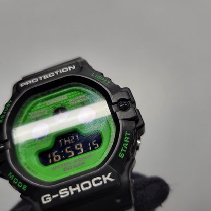 【中古品】【メンズ/レディース】 G-SHOCK ジーショック DIGITAL QUARTZ DW-5900RS デジタルクォーツ 腕時計 196-260522-as-13-izu カラー：ブラック×グリーン 万代Net店
