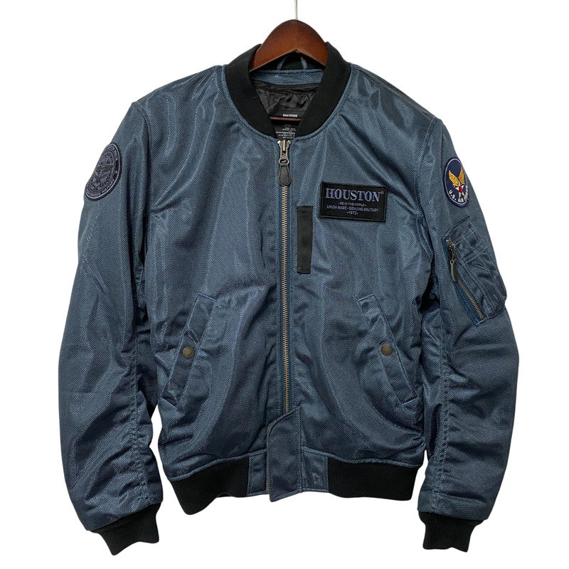 【中古品】【メンズ】 HOUSTON HTVA-2011S MESH RIDING JACKET メッシュ ライディング ジャケット アウター 145-260511-cs-23-izu サイズ：M カラー：ネイビー 万代Net店