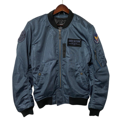 【中古品】【メンズ】 HOUSTON HTVA-2011S MESH RIDING JACKET メッシュ ライディング ジャケット アウター 145-260511-cs-23-izu サイズ：M カラー：ネイビー 万代Net店