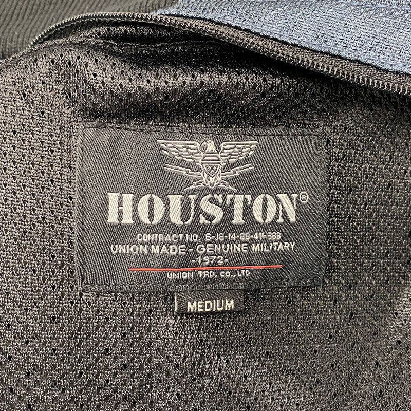 【中古品】【メンズ】 HOUSTON HTVA-2011S MESH RIDING JACKET メッシュ ライディング ジャケット アウター 145-260511-cs-23-izu サイズ：M カラー：ネイビー 万代Net店