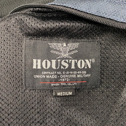 【中古品】【メンズ】 HOUSTON HTVA-2011S MESH RIDING JACKET メッシュ ライディング ジャケット アウター 145-260511-cs-23-izu サイズ：M カラー：ネイビー 万代Net店