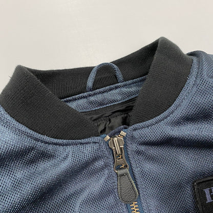 【中古品】【メンズ】 HOUSTON HTVA-2011S MESH RIDING JACKET メッシュ ライディング ジャケット アウター 145-260511-cs-23-izu サイズ：M カラー：ネイビー 万代Net店