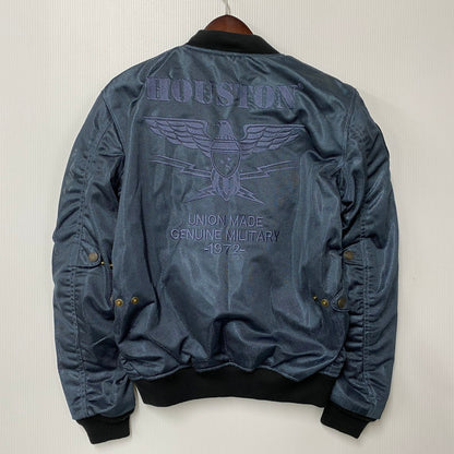 【中古品】【メンズ】 HOUSTON HTVA-2011S MESH RIDING JACKET メッシュ ライディング ジャケット アウター 145-260511-cs-23-izu サイズ：M カラー：ネイビー 万代Net店