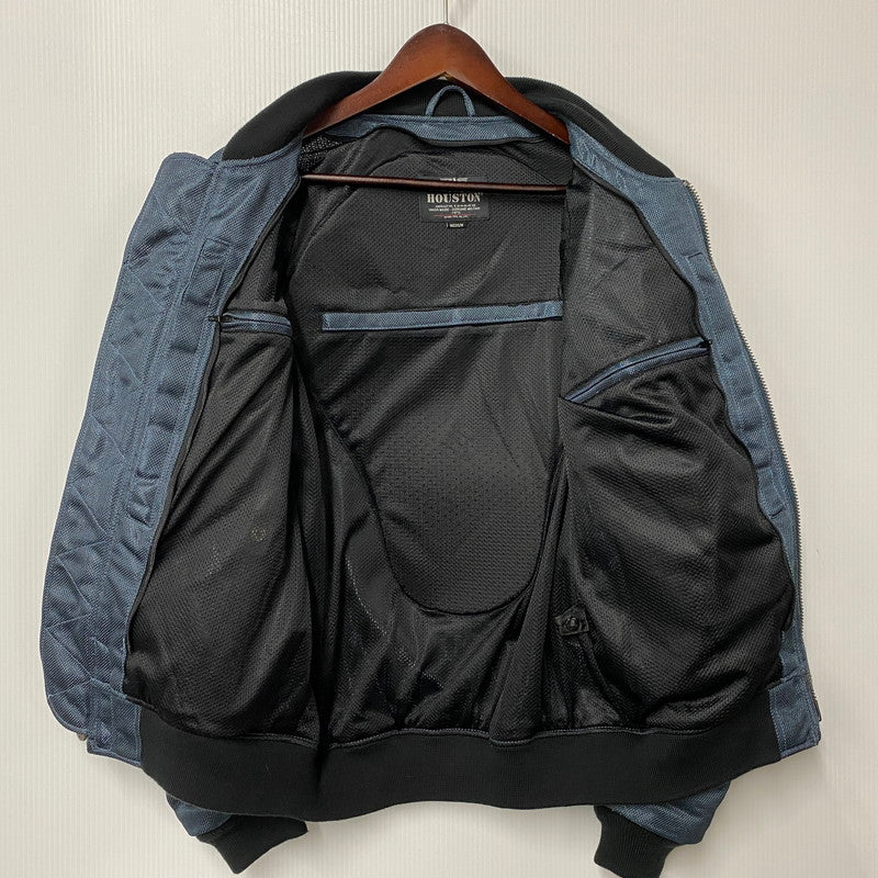 【中古品】【メンズ】 HOUSTON HTVA-2011S MESH RIDING JACKET メッシュ ライディング ジャケット アウター 145-260511-cs-23-izu サイズ：M カラー：ネイビー 万代Net店