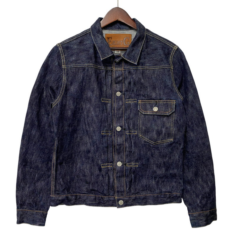 【中古品】【メンズ】 EIGHTG エイトジー 8JK-03 DENIM JACKET 1ST MODEL デニム ジャケット ファースト モデル アウター 145-260511-cs-08-izu サイズ：38 カラー：インディゴ 万代Net店