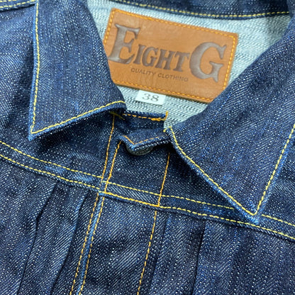 【中古品】【メンズ】 EIGHTG エイトジー 8JK-03 DENIM JACKET 1ST MODEL デニム ジャケット ファースト モデル アウター 145-260511-cs-08-izu サイズ：38 カラー：インディゴ 万代Net店