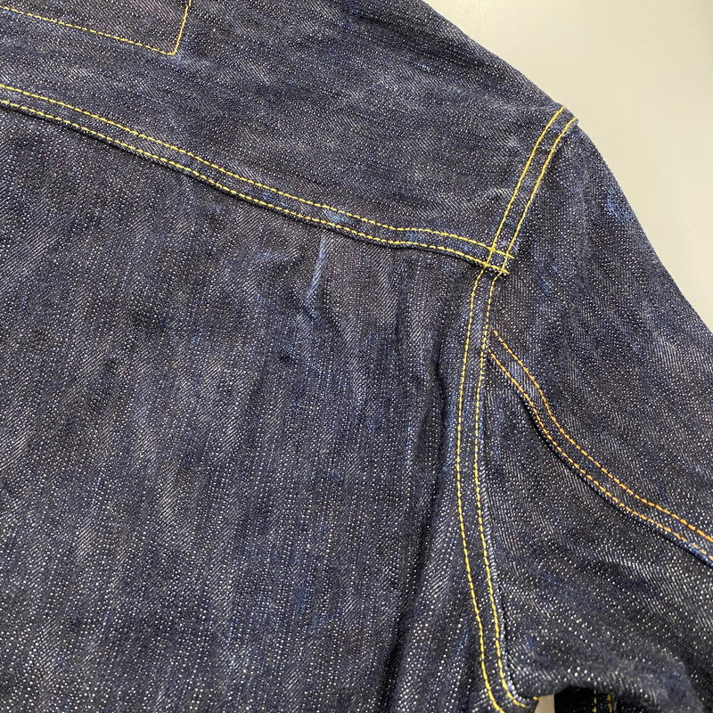 【中古品】【メンズ】 EIGHTG エイトジー 8JK-03 DENIM JACKET 1ST MODEL デニム ジャケット ファースト モデル アウター 145-260511-cs-08-izu サイズ：38 カラー：インディゴ 万代Net店