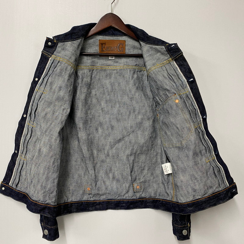 【中古品】【メンズ】 EIGHTG エイトジー 8JK-03 DENIM JACKET 1ST MODEL デニム ジャケット ファースト モデル アウター 145-260511-cs-08-izu サイズ：38 カラー：インディゴ 万代Net店