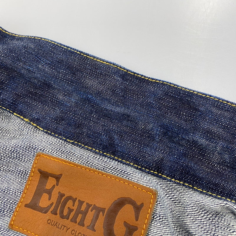【中古品】【メンズ】 EIGHTG エイトジー 8JK-03 DENIM JACKET 1ST MODEL デニム ジャケット ファースト モデル アウター 145-260511-cs-08-izu サイズ：38 カラー：インディゴ 万代Net店