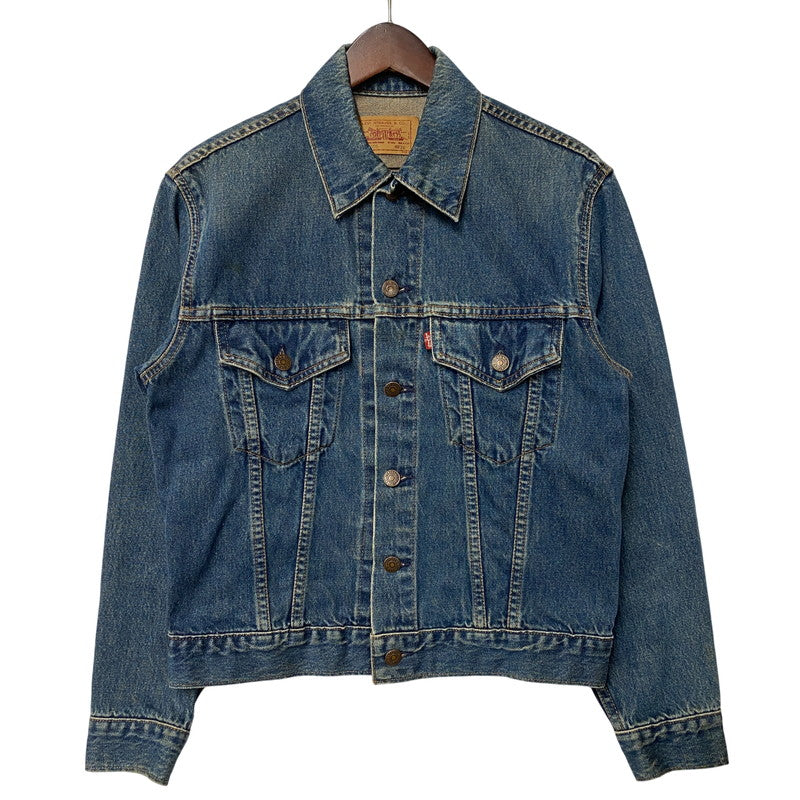 【中古品】【メンズ】 LEVI'S リーバイス 70505 USA製 刻印715 90S DENIM JACKET SMALLE 不均等V デニム ジャケット スモールイー アウター 145-260511-cs-09-izu サイズ：36 カラー：インディゴ 万代Net店