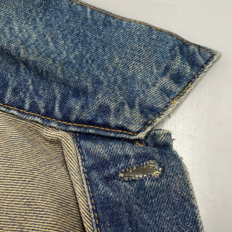 【中古品】【メンズ】 LEVI'S リーバイス 70505 USA製 刻印715 90S DENIM JACKET SMALLE 不均等V デニム ジャケット スモールイー アウター 145-260511-cs-09-izu サイズ：36 カラー：インディゴ 万代Net店