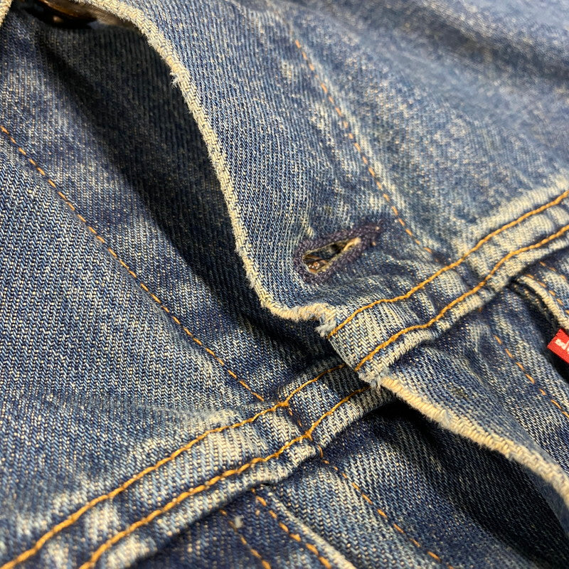 【中古品】【メンズ】 LEVI'S リーバイス 70505 USA製 刻印715 90S DENIM JACKET SMALLE 不均等V デニム ジャケット スモールイー アウター 145-260511-cs-09-izu サイズ：36 カラー：インディゴ 万代Net店