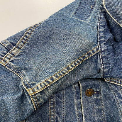 【中古品】【メンズ】 LEVI'S リーバイス 70505 USA製 刻印715 90S DENIM JACKET SMALLE 不均等V デニム ジャケット スモールイー アウター 145-260511-cs-09-izu サイズ：36 カラー：インディゴ 万代Net店