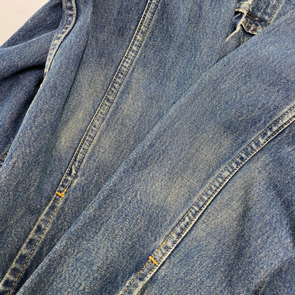 【中古品】【メンズ】 LEVI'S リーバイス 70505 USA製 刻印715 90S DENIM JACKET SMALLE 不均等V デニム ジャケット スモールイー アウター 145-260511-cs-09-izu サイズ：36 カラー：インディゴ 万代Net店