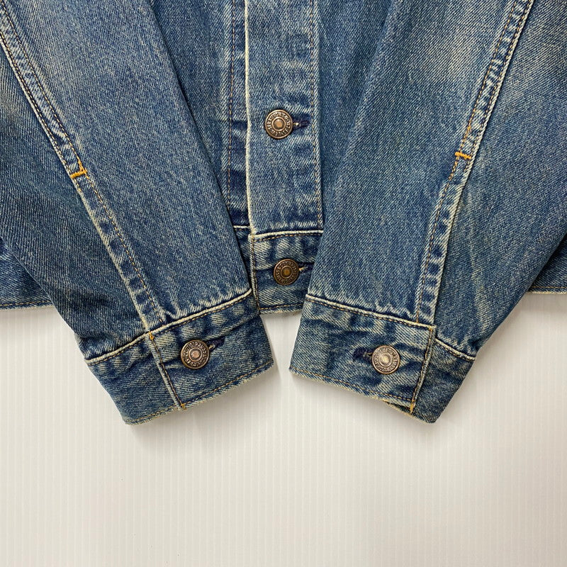 【中古品】【メンズ】 LEVI'S リーバイス 70505 USA製 刻印715 90S DENIM JACKET SMALLE 不均等V デニム ジャケット スモールイー アウター 145-260511-cs-09-izu サイズ：36 カラー：インディゴ 万代Net店