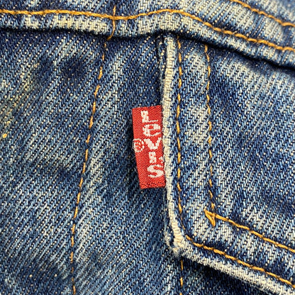 【中古品】【メンズ】 LEVI'S リーバイス 70505 USA製 刻印715 90S DENIM JACKET SMALLE 不均等V デニム ジャケット スモールイー アウター 145-260511-cs-09-izu サイズ：36 カラー：インディゴ 万代Net店