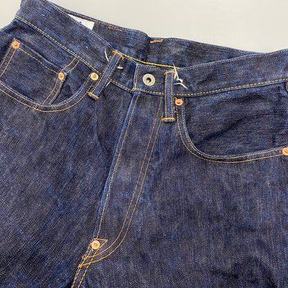 【中古品】【メンズ】 EIGHTG エイトジー BUTTONFLY LOOSE STRAIGHT DENIM ボタンフライ ルーズ ストレート デニム 日本製 パンツ ジーンズ 156-260512-as-04-izu サイズ：30×34 カラー：インディゴ 万代Net店