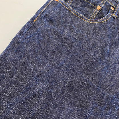 【中古品】【メンズ】 EIGHTG エイトジー BUTTONFLY LOOSE STRAIGHT DENIM ボタンフライ ルーズ ストレート デニム 日本製 パンツ ジーンズ 156-260512-as-04-izu サイズ：30×34 カラー：インディゴ 万代Net店