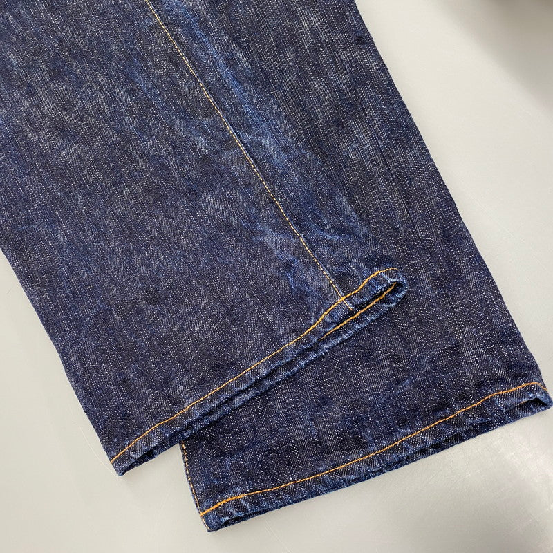 【中古品】【メンズ】 EIGHTG エイトジー BUTTONFLY LOOSE STRAIGHT DENIM ボタンフライ ルーズ ストレート デニム 日本製 パンツ ジーンズ 156-260512-as-04-izu サイズ：30×34 カラー：インディゴ 万代Net店