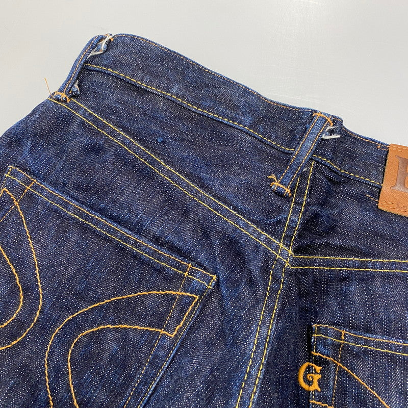 【中古品】【メンズ】 EIGHTG エイトジー BUTTONFLY LOOSE STRAIGHT DENIM ボタンフライ ルーズ ストレート デニム 日本製 パンツ ジーンズ 156-260512-as-04-izu サイズ：30×34 カラー：インディゴ 万代Net店
