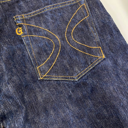 【中古品】【メンズ】 EIGHTG エイトジー BUTTONFLY LOOSE STRAIGHT DENIM ボタンフライ ルーズ ストレート デニム 日本製 パンツ ジーンズ 156-260512-as-04-izu サイズ：30×34 カラー：インディゴ 万代Net店