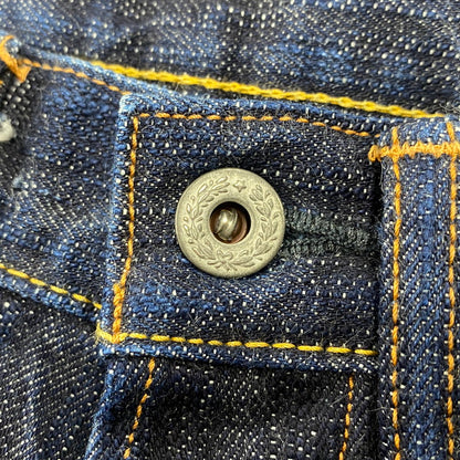 【中古品】【メンズ】 EIGHTG エイトジー BUTTONFLY LOOSE STRAIGHT DENIM ボタンフライ ルーズ ストレート デニム 日本製 パンツ ジーンズ 156-260512-as-04-izu サイズ：30×34 カラー：インディゴ 万代Net店