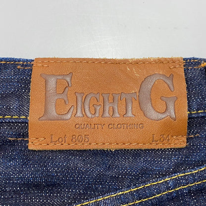 【中古品】【メンズ】 EIGHTG エイトジー BUTTONFLY LOOSE STRAIGHT DENIM ボタンフライ ルーズ ストレート デニム 日本製 パンツ ジーンズ 156-260512-as-04-izu サイズ：30×34 カラー：インディゴ 万代Net店