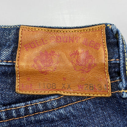 【中古品】【メンズ】 FULL COUNT&CO フルカウント SLIM STRAIGHT DENIM HEAVY OZ 1108XX スリム ストレート デニム ヘビーオンス パンツ ジーンズ 156-260512-as-01-izu サイズ：28×34 カラー：インディゴ 万代Net店