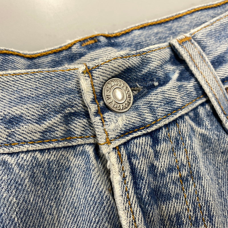 【現状渡し品】【メンズ】 LEVI’S リーバイス USA製 刻印544 97年製造 不均等Ｖ 90’S BUTTONFLY DENIM PANTS ボタンフライ デニム パンツ ズボン ボトムス 157-260720-ya-03-izu サイズ：30×34 カラー：ライトインディゴ 万代Net店