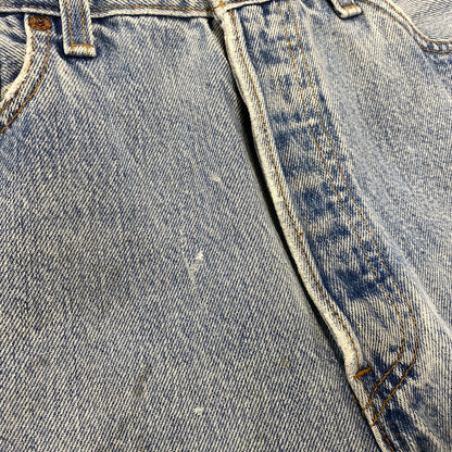 【現状渡し品】【メンズ】 LEVI’S リーバイス USA製 刻印544 97年製造 不均等Ｖ 90’S BUTTONFLY DENIM PANTS ボタンフライ デニム パンツ ズボン ボトムス 157-260720-ya-03-izu サイズ：30×34 カラー：ライトインディゴ 万代Net店