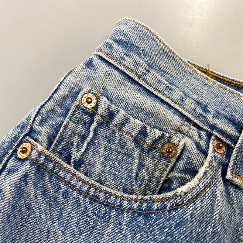 【現状渡し品】【メンズ】 LEVI’S リーバイス USA製 刻印544 97年製造 不均等Ｖ 90’S BUTTONFLY DENIM PANTS ボタンフライ デニム パンツ ズボン ボトムス 157-260720-ya-03-izu サイズ：30×34 カラー：ライトインディゴ 万代Net店