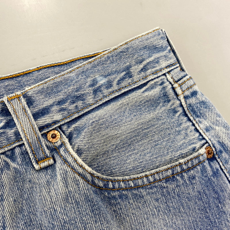 【現状渡し品】【メンズ】 LEVI’S リーバイス USA製 刻印544 97年製造 不均等Ｖ 90’S BUTTONFLY DENIM PANTS ボタンフライ デニム パンツ ズボン ボトムス 157-260720-ya-03-izu サイズ：30×34 カラー：ライトインディゴ 万代Net店
