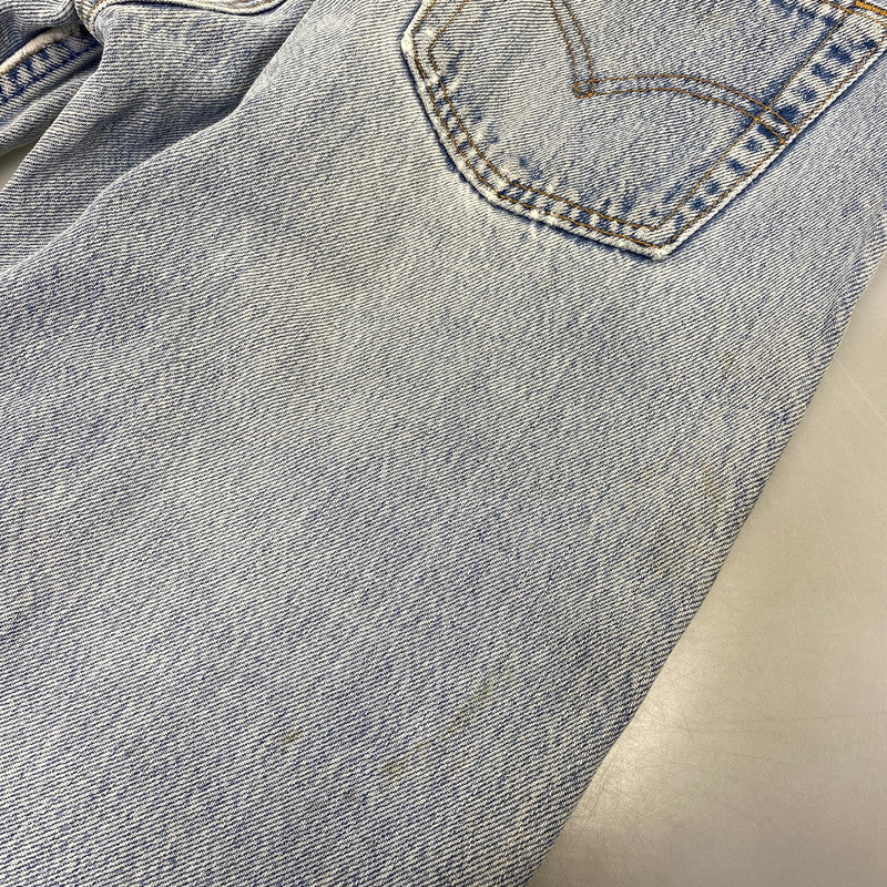 【現状渡し品】【メンズ】 LEVI’S リーバイス USA製 刻印544 97年製造 不均等Ｖ 90’S BUTTONFLY DENIM PANTS ボタンフライ デニム パンツ ズボン ボトムス 157-260720-ya-03-izu サイズ：30×34 カラー：ライトインディゴ 万代Net店