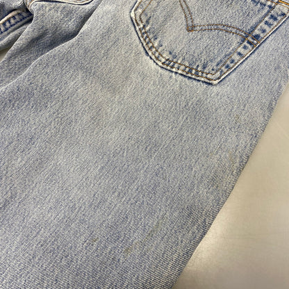 【現状渡し品】【メンズ】 LEVI’S リーバイス USA製 刻印544 97年製造 不均等Ｖ 90’S BUTTONFLY DENIM PANTS ボタンフライ デニム パンツ ズボン ボトムス 157-260720-ya-03-izu サイズ：30×34 カラー：ライトインディゴ 万代Net店