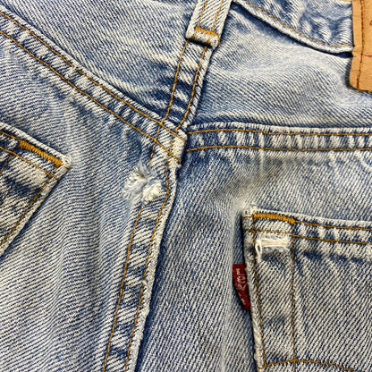 【現状渡し品】【メンズ】 LEVI’S リーバイス USA製 刻印544 97年製造 不均等Ｖ 90’S BUTTONFLY DENIM PANTS ボタンフライ デニム パンツ ズボン ボトムス 157-260720-ya-03-izu サイズ：30×34 カラー：ライトインディゴ 万代Net店